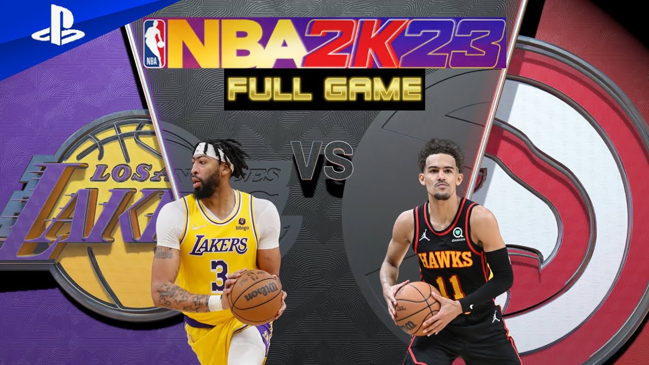 LOS ANGELES LAKERS Vs ATLANTA HAWKS | NBA 2K23 Full Game Hall Of Fame ...