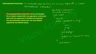 parameterized constructor in c++ step by step explained