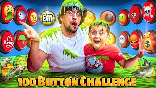 100 Mystery Button Challenge! Only 1 WILL SAVE YOU & help Escape the Box with CASH $$ (FV Family)