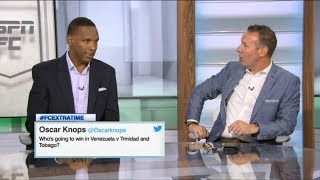 ESPN FC | Craig Burley & Shaka Hislop "debate": Who's going to win Venezuela v Trinidad and Tobago?