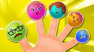 Colorful Cake Pop Finger Family | Songs for Babies and Toddlers | HooplaKidz BabySitter