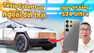 Vlog | Đi xem Tesla Cybertruck ngoài đời thật, quay 4K bằng Galaxy S24 Ultra