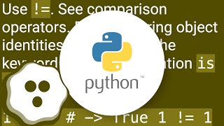 Is there a "not equal" operator in Python?
