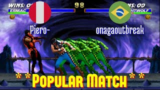 FT5 @umk3: Piero- (PE) vs onagaoutbreak (BR) [Ultimate Mortal Kombat 3 Fightcade] Jan 8