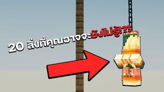 20 สิ่งที่คุณอาจจะยังไม่รู้เกี่ยวกับ Minecraft