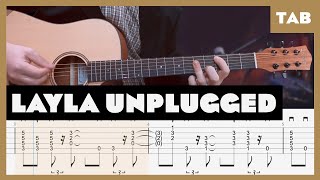 Eric Clapton - Layla Unplugged Acoustic - Guitar Tab | Lesson | Cover | Tutorial | Donner