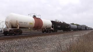 Ex CSX Dash 8 on BNSF 3779 East at Murphy Road, in Wilmington, Illinois