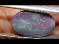 3.65 cts l.ridge black opal polished stone tbo 9410