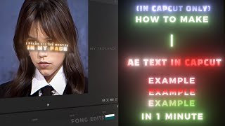 AE like text Tutorial | Capcut PC