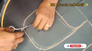 How to attached net Cloth in Aari work blouse/Net Cloth fixing/very easy method in tamil