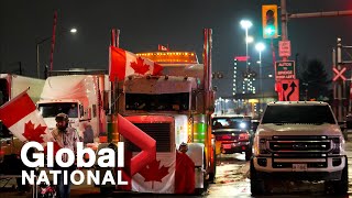 Global National: Feb. 10, 2022 | Ottawa police limited as trucker protesters, disruption spreads out