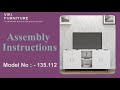 VikiFurniture TV Entertainment Unit  Assembly Instruction Video - Model -135.112