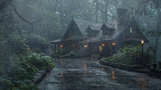 Say Goodbye to Insomnia and Relax with a Heavy Rain in the Forest | Natural Sounds for Sleep, Study