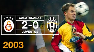 Nostalji Maçlar | Galatasaray 2 - 0 Juventus ( 02.12.2003 )
