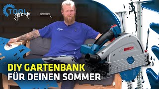 Moderne GARTENBANK selber bauen? Das DIY Tutorial ganz einfach erklärt || ToolGroup