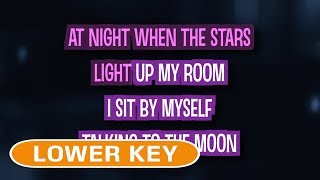 Talking To The Moon (Karaoke Lower Key) - Bruno Mars