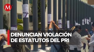 Renuncian al PRI cerca de 100 mujeres en Hidalgo tras una violación a los estatutos del partido