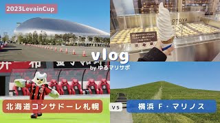 【サッカー観戦Vlog】北海道コンサドーレ札幌vs横浜F・マリノス ルヴァン杯弾丸札幌遠征！負けた悲しみはモエレ沼公園で癒してきた一泊二日【Jリーグ】