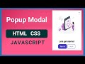 Responsive Popup Modal Using HTML CSS & JAVASCRIPT