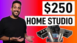 Simple home recording studio setup for only $250.