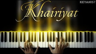 Khairiyat - Piano Tutorial | The Keyanist | Ujjawal Panchal