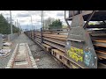 nyar rs90 rail train passing merillon ave. heading for mineola to lay more rail for the third track