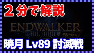 【FF14 暁月】Lv89討滅戦を2分で攻略【ギミックまとめ】