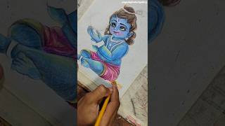 Little krishna drawing ✨🙏🏻❤️#art#drawing#viralvideo#artwork#trending