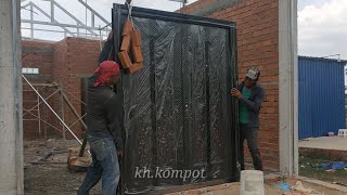 How to put the door របៀប​ដាក់ទ្វារ kh.kompot