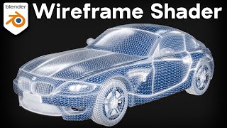 Procedural Stylized Wireframe Material (Blender Tutorial)