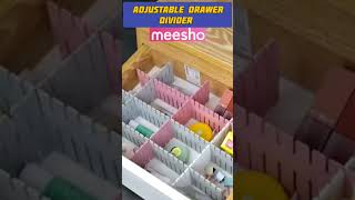 Adjustable drawer Divider #meesho #productreview #organizers