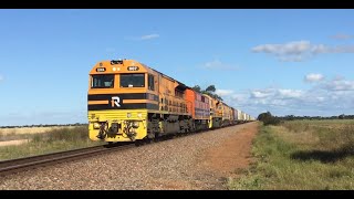 Aurizon 7AD1 GWA007 GM43 GWA003 ALF18 pass Mallala