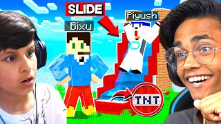 I TROLLED Piyush Joshi In A Minecraft BUILD HACKS Competition!