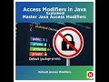 How to Use Access Modifiers in Java:
