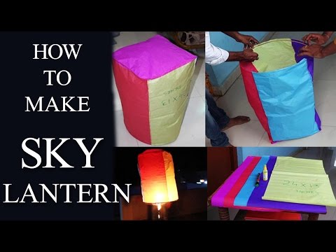 How to make sky lantern at home with papers easily How to make sky lantern at home with papers easily