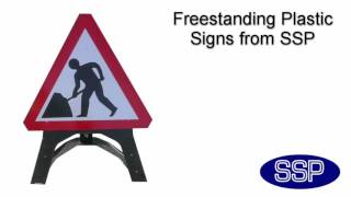 Freestanding Plastic Road Signs from SSP