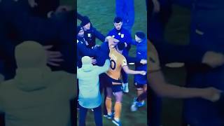 Wolves player Matheus Cunha hits Ipswich coach with an elbow \u0026 then rips off his glasses #football