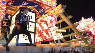 津沢夜高あんどん祭 2022 新西×上町 ぶつかり合い