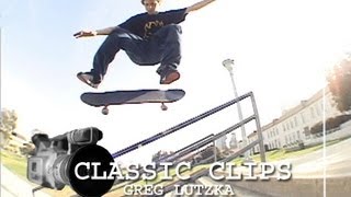 Greg Lutzka Skateboarding Classic Clips #42 San Deguito Rail