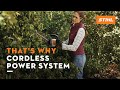 STIHL cordless power system | Emission-free, quiet & 100 % mobile | That's why