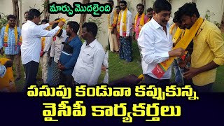 పసుపు కండువా కప్పుకున్న వైసీపీ కార్యకర్తలు.. ఊరు ఊరంతా టీడీపీలోకి | Ysrcp Activists Join into Tdp