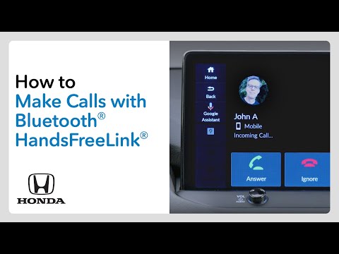 How to make and receive calls with Bluetooth HandsFreeLink