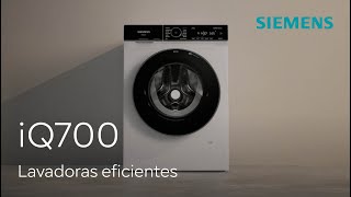 Lavadora iQ700 con autodosificación y conexión al móvil