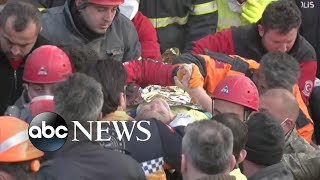 Boy rescued after 182 hours in Turkey earthquake rubble