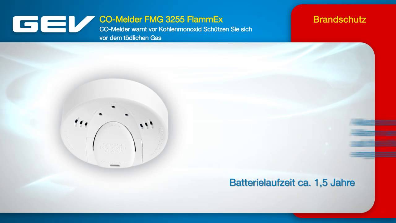 FlammEx CO-Melder FMG 3255 - YouTube