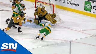 Marc-Andre Fleury Stuns Jared Spurgeon With Big Glove Save At The Buzzer
