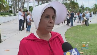 Protesters Gather In Fort Lauderdale After Leak Of Supreme Court's Abortion Opinion