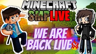 🔴LIVE🔴 TOUR OF OUR MINECRAFT SMP || WE ARE BACK LIVE! || Youtubing Heroes