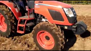 DEMOSTRACIÓN TRACTOR KIOTI  RX7320 EN ZONA ARROCERA DE VALENCIA