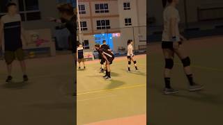 Russian girl playing volleyball ball with desi boys in dubai #lifeofuaedubai #mydubai